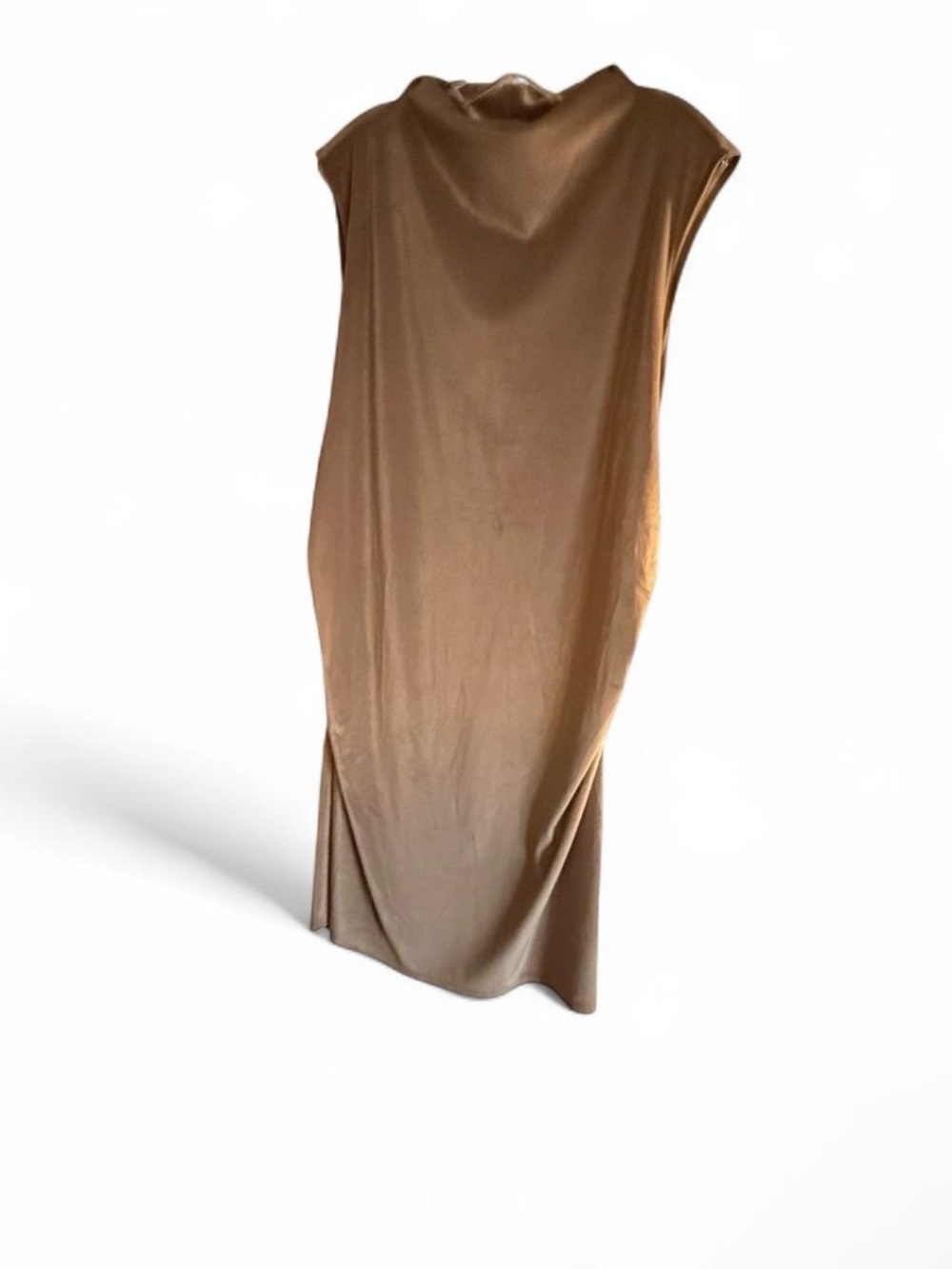 A New Day Taupe Brown Draped Midi Dress XXL NWT